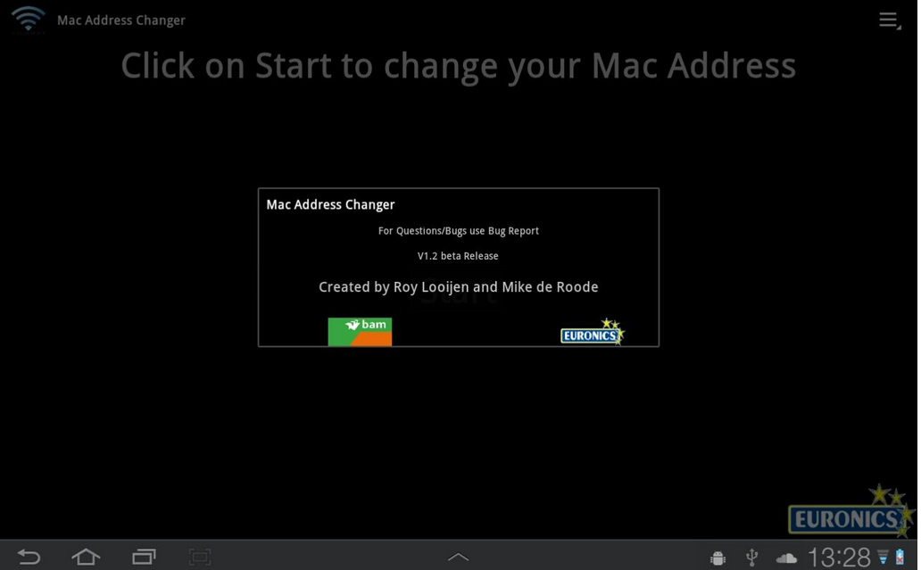 how to use terminal emulator to change the mac address